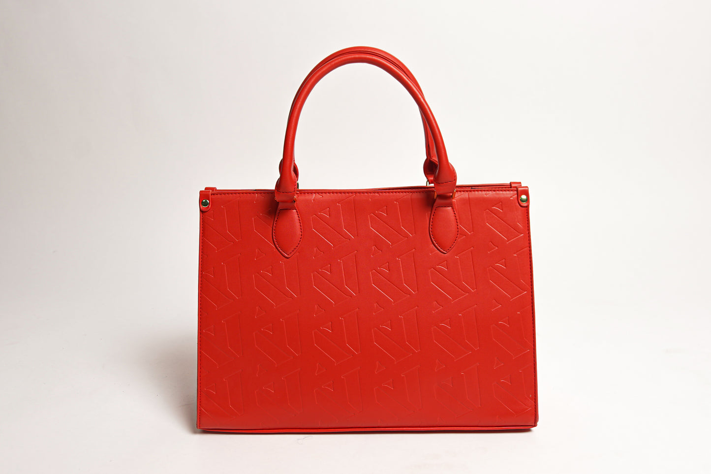 RED MONOGRAM HANDBAG/ TOTE